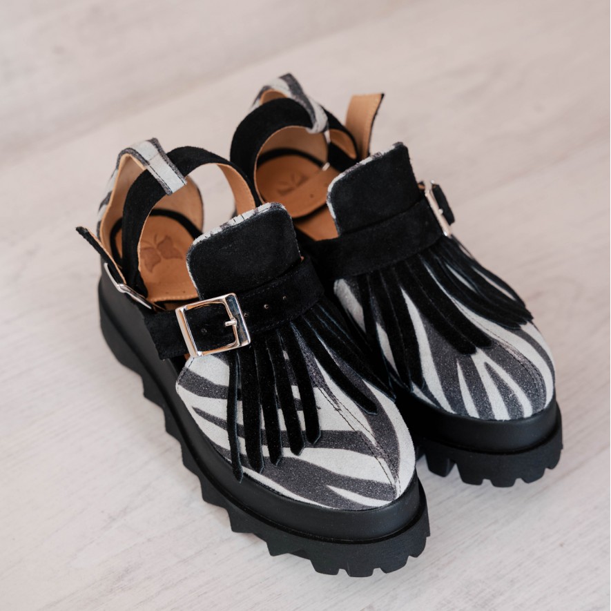 *Pantofi - Amur - Zebra